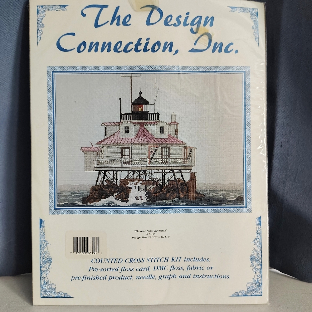 Counted Cross Stitch-Thomas Point Revised by The Design Connection Inc NEW